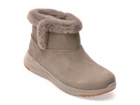 Ghete SKECHERS gri, ON-THE-GO STELLAR, din piele intoarsa - 1