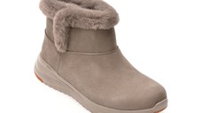 Ghete SKECHERS gri, ON-THE-GO STELLAR, din piele intoarsa