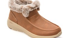 Ghete SKECHERS maro, GLACIAL ULTRA, din material textil
