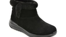 Ghete SKECHERS negre, ON-THE-GO STELLAR, din piele intoarsa