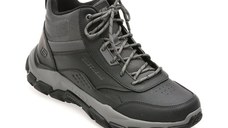 Ghete SKECHERS negre, SANTORO, din piele naturala
