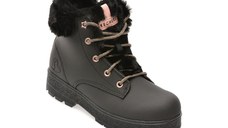 Ghete SKECHERS negre, STREET GLITZ, din piele ecologica