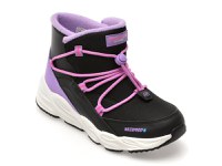 Ghete SKECHERS negre, TURBO TREAD, din material textil - 1