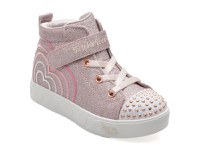 Ghete SKECHERS roz, HEART STEPS, din piele ecologica - 1