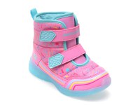 Ghete SKECHERS roz, ILLUMI-BRIGHTS, din piele ecologica - 1