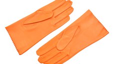 Manusi EPICA portocalii, D31, din piele naturala