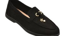 Mocasini ALDO CRERAS-IN 004 negri din piele intoarsa pentru femei