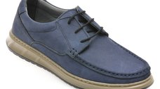 Mocasini Barbati SHOWMAN SH4102 Bleumarin din Nabuc