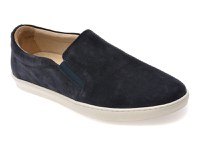 Mocasini BITE THE BULLET bleumarin, 7203, din piele intoarsa - 1