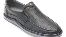 Mocasini BITE THE BULLET bleumarin, NR2204, din piele naturala