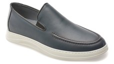 Mocasini BITE THE BULLET bleumarin, OY970, din piele naturala