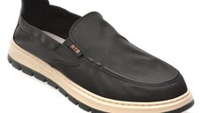 Mocasini BITE THE BULLET negri, HLM003, din material textil