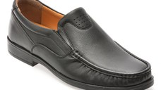 Mocasini BITE THE BULLET negri, SH4004, din piele naturala