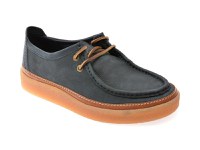 Mocasini CLARKS bleumarin, CLARKWOOD MOC, din piele intoarsa - 1