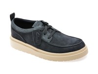 Mocasini CLARKS bleumarin, POLDEN MOC, din piele intoarsa - 1