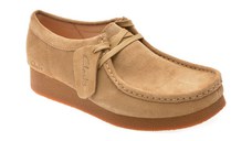 Mocasini CLARKS maro, WALLABEE EVO, din piele intoarsa