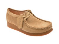 Mocasini CLARKS maro, WALLABEE EVO, din piele intoarsa - 1