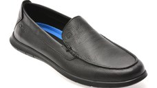 Mocasini CLARKS negri, FLEXWAY STEP, din piele naturala