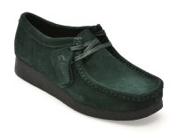 Mocasini CLARKS verzi, WALLABEE EVO SH, din piele intoarsa - 1