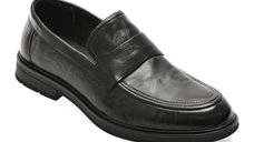 Mocasini eleganti EPICA negri, AH02, din piele naturala