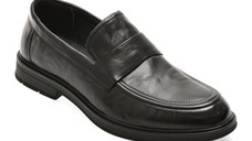 Mocasini eleganti EPICA negri, AH02, din piele naturala