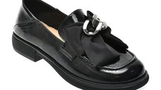 Mocasini EPICA 36311 negri din piele naturala lacuita pentru femei