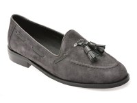 Mocasini EPICA gri, 5306, din piele intoarsa - 1
