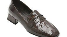 Mocasini EPICA maro, DA7034, din piele naturala lacuita