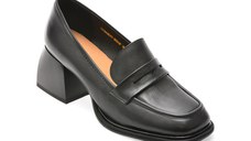 Mocasini EPICA negri, 37866N, din piele naturala