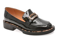 Mocasini EPICA negri, M111, din piele naturala lacuita - 1