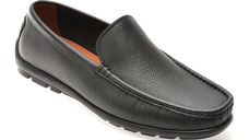 Mocasini EPICA negri, MU106, din piele naturala