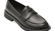 Mocasini EPICA PREMIUM negri, HF160, din piele naturala