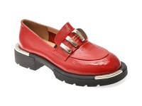 Mocasini EPICA rosii, 574257, din piele naturala lacuita - 1