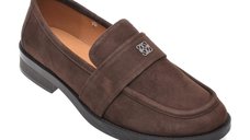 Mocasini EPICA V1721G1 din piele intoarsa maro pentru femei