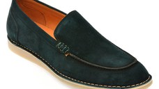 Mocasini EPICA verzi, B463G48, din piele intoarsa