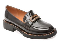 Mocasini EPICA visinii, M111, din piele naturala lacuita - 1