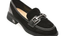 Mocasini FLAVIA PASSINI negri, 1244, din piele intoarsa