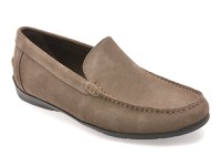 Mocasini GEOX gri, U55Q3A, din piele intoarsa - 1