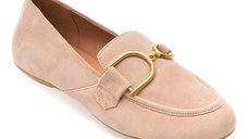 Mocasini GEOX nude, D45MUJ, din piele intoarsa