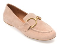 Mocasini GEOX nude, D45MUJ, din piele intoarsa - 1