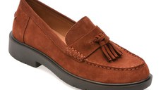Mocasini GEOX visinii, D26QRC, din piele intoarsa