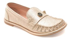 Mocasini GOLD DEER aurii, 3892510, din piele naturala