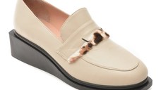 Mocasini GOLD DEER gri, 3892523, din piele naturala