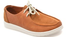 Mocasini GOLD DEER maro, 4534321, din piele naturala