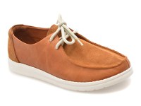 Mocasini GOLD DEER maro, 4534321, din piele naturala - 1