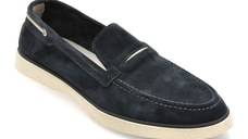 Mocasini GRYXX bleumarin, 33501, din piele intoarsa