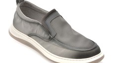 Mocasini GRYXX gri, 5205, din material textil