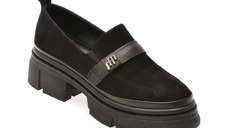 Mocasini GRYXX negri, 387340, din piele intoarsa