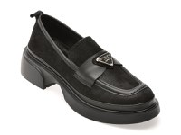 Mocasini GRYXX negri, 387401, din piele intoarsa - 1