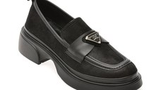 Mocasini GRYXX negri, 387401, din piele intoarsa